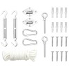 Gossi set accesorii parasolar, 9 piese, otel inoxidabil