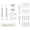 Gossi set accesorii parasolar, 9 piese, otel inoxidabil