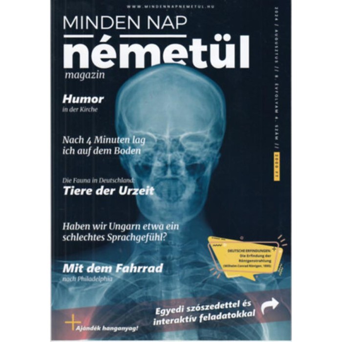 Minden Nap N&eacute;met&uuml;l - 2024. augusztus - 8. &eacute;vfolyam 4. sz&aacute;m