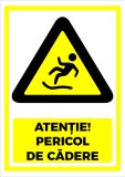 Semn pentru pericol de cadere