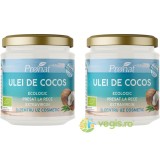 Pachet Ulei de Cocos Extravirgin Presat la Rece Ecologic/Bio 200ml+200ml