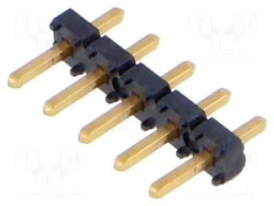 Conector şiruri pini tată 5 pini 2,54mm aurit THT SAMTEC foto