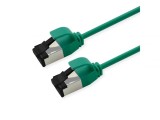 Cablu de retea RJ45 Slim U/FTP Cat. 8.1 (Class I) LSOH 3m Verde, Roline 21.15.3246