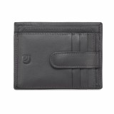 Cumpara ieftin Port card unisex Delis, Cezar PT1191, piele naturala, Negru