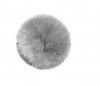 Covoras imitatie de lana de oaie Rewe, diametru 90 cm, gri