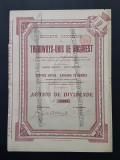 Actiune 1899 Societatea tramvaielor Bucuresti , titlu , actiuni