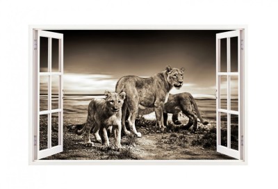 Sticker decorativ, Fereastra 3D, Lei, 85 cm, 242STK foto