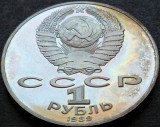 Moneda comemorativa PROOF 1 RUBLA - URSS / RUSIA, anul 1989 *cod 4068 SHEVCHENKO