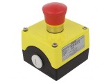 Casetă de comandă buton ciupercă IP67 NC