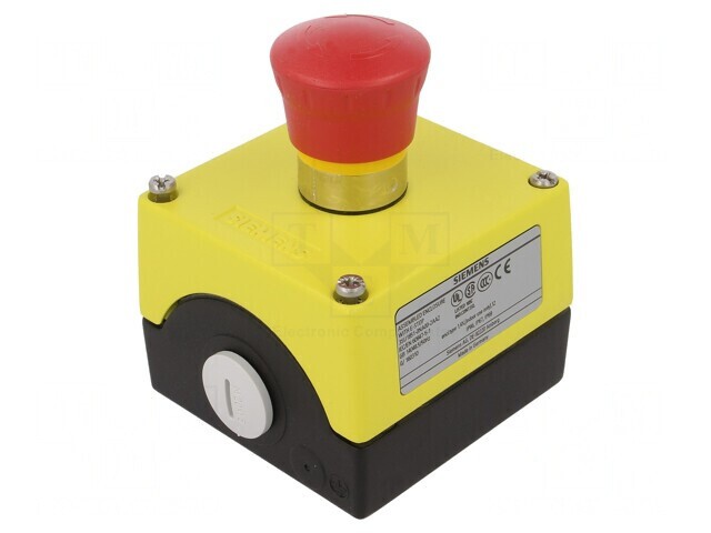 Casetă de comandă buton ciupercă IP67 NC