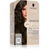 Schwarzkopf Creme Supreme Culoare permanenta pentru par cu subton rece culoare 5-1 Cool Light Brown 60 ml