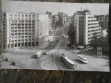 Carte postala Piata Romana, circulata 1964, b-dul Magheru