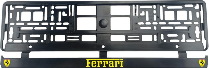Set 2 bucati, suport numar inmatriculare Ferrari