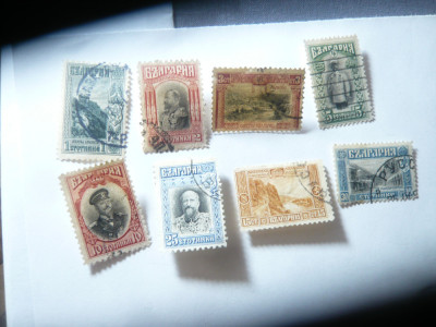 Serie mica Bulgaria 1911 motive locale , 8 valori stampilate foto