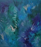 Sunetele Padurii Mistice Ulei pe Panza Tablou Abstract Natura