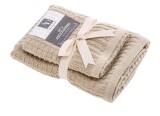 Cumpara ieftin Set 2 prosoape baie bumbac bej 40 x 55 cm, 55 x 100 cm