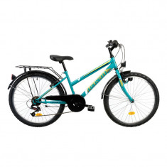 Bicicleta Copii Colinelli 2414 - 24 Inch, Turcoaz