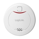 DETECTOR de fum LOGILINK, montare tavan/ perete, alarma 85 dB, buton test, baterie 3V, VdS, alb &quot;SC0010&quot;