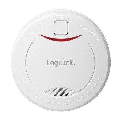DETECTOR de fum LOGILINK, montare tavan/ perete, alarma 85 dB, buton test, baterie 3V, VdS, alb &amp;quot;SC0010&amp;quot; foto
