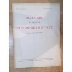 BULETINUL COMISIUNII MONUMENTELOR ISTORICE , ANUL XXX , FASCICOLA 91 , IANUARIE - MARTIE 1937