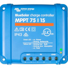 Incarcator solar 12V 24V 15A Victron Energy BlueSolar MPPT 75/15 - SCC010015050R SafetyGuard Surveillance