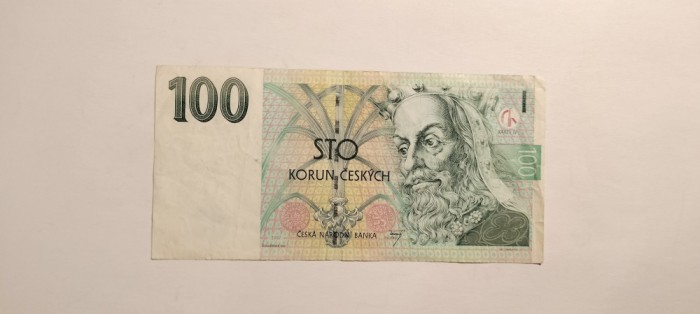 Bancnota 100 coroane koroane 1997 Cehia aUNC