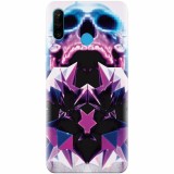 Husa silicon pentru Huawei P30 Lite, Abstract Framed Skull