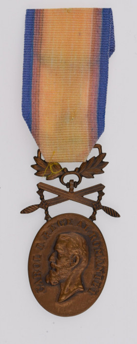 Medalia Barbatie si Credinta clasa 3a cu spade, panglica inlocuitor