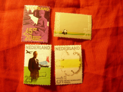 Serie Olanda 1971 - 60 Ani - Printul Berhards al Olandei, 4 valori foto