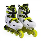 Role patine reglabile EVOLUTION 5 in 1 white and green 38-41