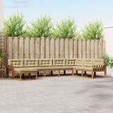 Cumpara ieftin Set de canapele de exterior 8 buc. 8-Locuri Natural si Bej