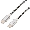 Cablu de incarcare si transfer de date GoGEN USB-C/USB-C, 2 metri, impletitura