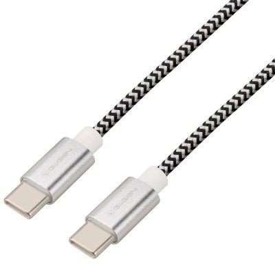 Cablu de incarcare si transfer de date GoGEN USB-C/USB-C, 2 metri, impletitura foto