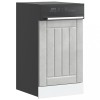 VidaXL Panou pentru mașină spălat vase Lucca Lemn prelucrat gri beton 853891