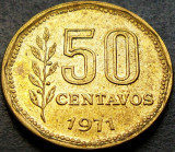 Moneda exotica 50 CENTAVOS - ARGENTINA, anul 1971 * cod 304