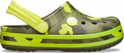 Saboti Crocs Crocband Multi-Graphic Clog Galben - Citrus foto