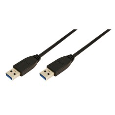 CABLU USB LOGILINK, USB 3.0 (T) la USB 3.0 (T), 1m, black, &quot;CU0038&quot; (timbru verde 0.08 lei)