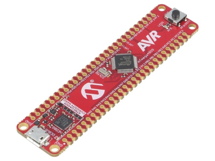 Kit de dezvoltare Microchip AVR, USB