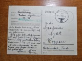 Carte postala cu stampila svastica - al 2-lea razboi mondial - din anul 1942