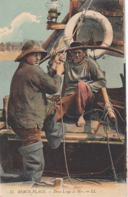 C.P. Franta 1915 - 2 LUPI DE MARE - Scrisa,necirculata foto