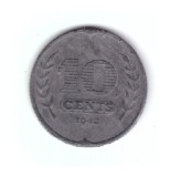 Moneda Olanda 10 cents/centi 1942, ocupatia germana, stare buna, curata