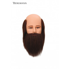 Manechin profesional Bergmann 100 % par natural UMAN Bald Barber 15 cm cod.095001