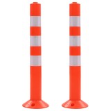 Baliza control trafic, 2 buc., plastic, 75 cm