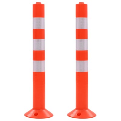 Baliza control trafic, 2 buc., plastic, 75 cm foto