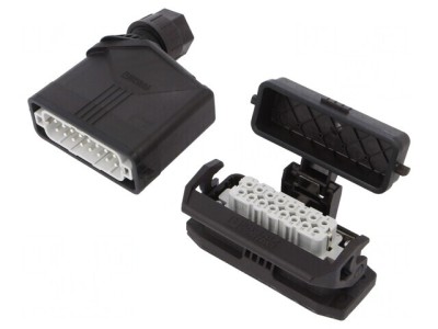 Conector HDC Tată-Mamă 250V 20A 16 PIN 16 PE foto