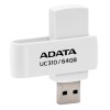 Adata - Memory Stick (UC310-64G-RWH) - USB 3.2 FlashDrive, 64GB - White
