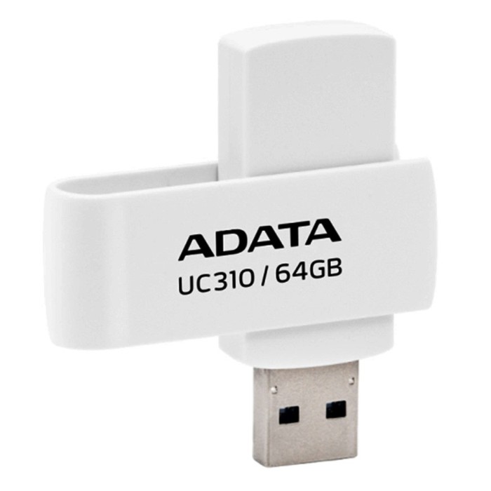Adata - Memory Stick (UC310-64G-RWH) - USB 3.2 FlashDrive, 64GB - White