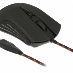Mouse Gaming optic 4 butoane USB negru, Delock 12531