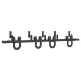 Cumpara ieftin Set feronerie pentru usa glisanta, negru, 183 cm, otel