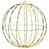 vidaXL Bola cu 160 LED Alb cald 50 cm Metal 42019107